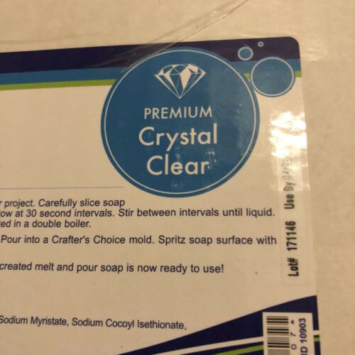Premium Crystal Clear Melt & Pour Soap Base 10 Pound Slab - Crafters Choice MP