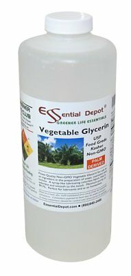 Glycerin Vegetable - 1 Quart 43 oz. - Non GMO - Sustainable Palm Based - USP ...
