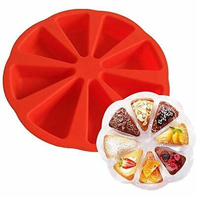 8 Triangle Cavity Silicone Cake Portion Mould DIY Baking Molds Soap Kitchen &