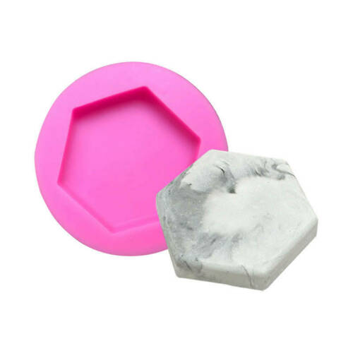 For Plant DIY Hexagonal Plates Dish Aroma Stone Plaster Silicone Mold For Car