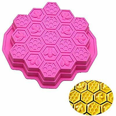 19 Molds Cavities Honeyb Cake Silicone Soap Making Pull-Apart Dessert Pan Candy