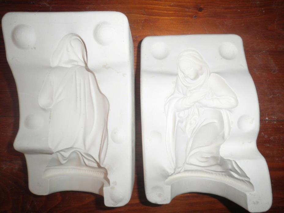 Vintage Ceramic Slip Casting Mold Nativity Mary Goodsell #410 1978