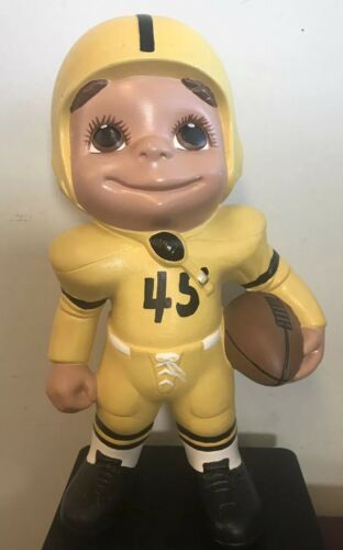 Atlantic molds ceramic football player smiley kid vintage 1960s 70s NFL NCAA