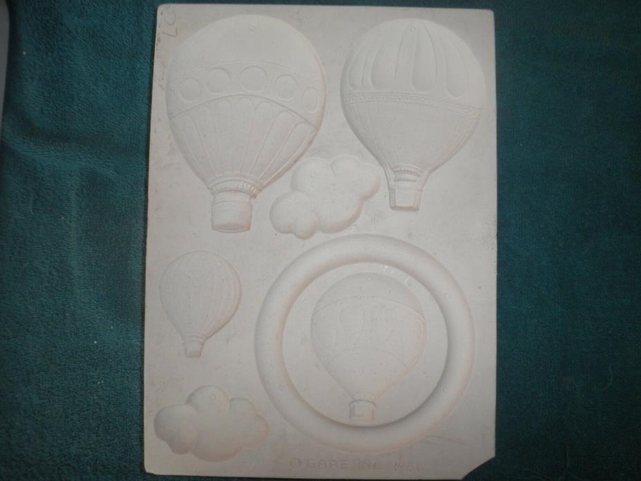 Vintage Ceramic Slip Casting Mold Hot Air Balloons Wind Chime Gare # S-2101 1981