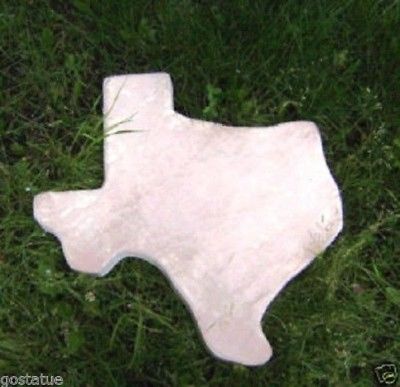 Heavy duty poly PLASTIC TEXAS STEPPING STONE MOLD  huge! Plain simple design