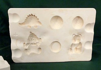 VTG 1992 ALBERTAS CHILD TOYS MOLD 1238 SLIP CASTING BUTTON COVERS MAGNETS PINS