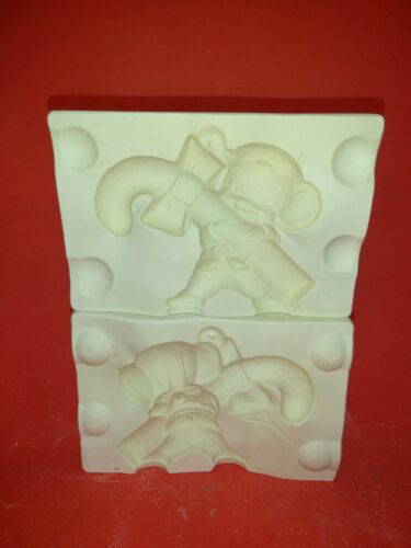 Alberta's Mold Mouse with a Candy Cane Porcelain or Ceramic Slip Casting Molds