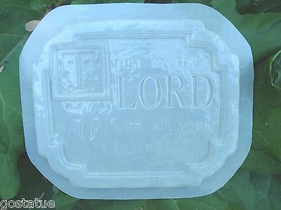 Elegant plastic religious mold trust in the Lord with all your heart mold