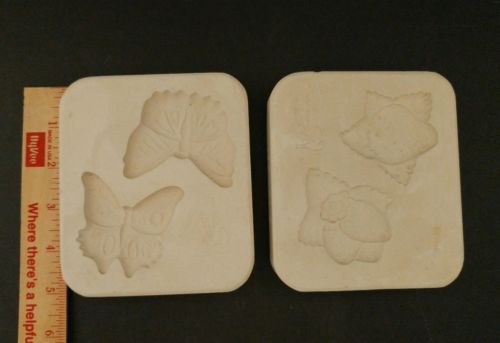 Butterfly And Strawberry Open Pour Ceramic Molds