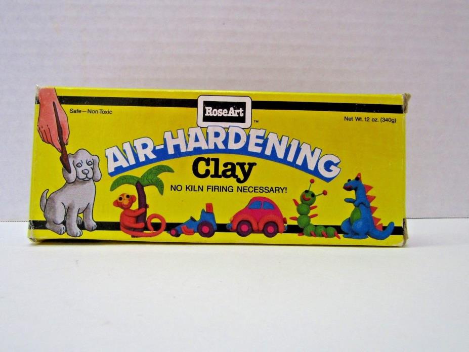 1984 RoseArt Air-Hardening Clay Sealed 12ozs