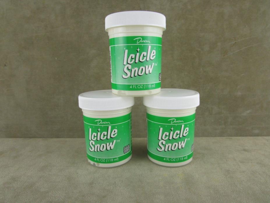 Lot of 3 Duncan SP 406 Icicle Snow brush-on glaze 4 oz.  look & texture of snow