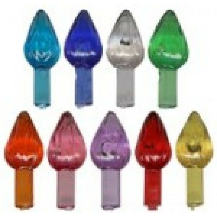 25 Small Twist Replacement Bullbs for Ceramic Christmas Trees Flame Lights Bulbs