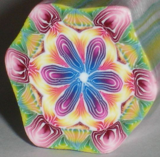 SALE ALL CANES SHIP FOR $4, WILD RIDE QUILLED KALEIDOSCOPE CANE RAW by SueC #541
