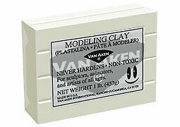 Plastalina Modeling Clay 1 lb. Bar - Ivory