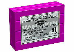 Plastalina Modeling Clay 1 lb. Bar - Magenta