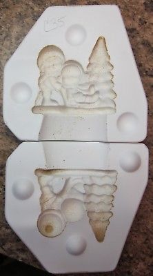 McNees #M859 Christmas Nel & Harold Ornament Ceramic Mold (C35)