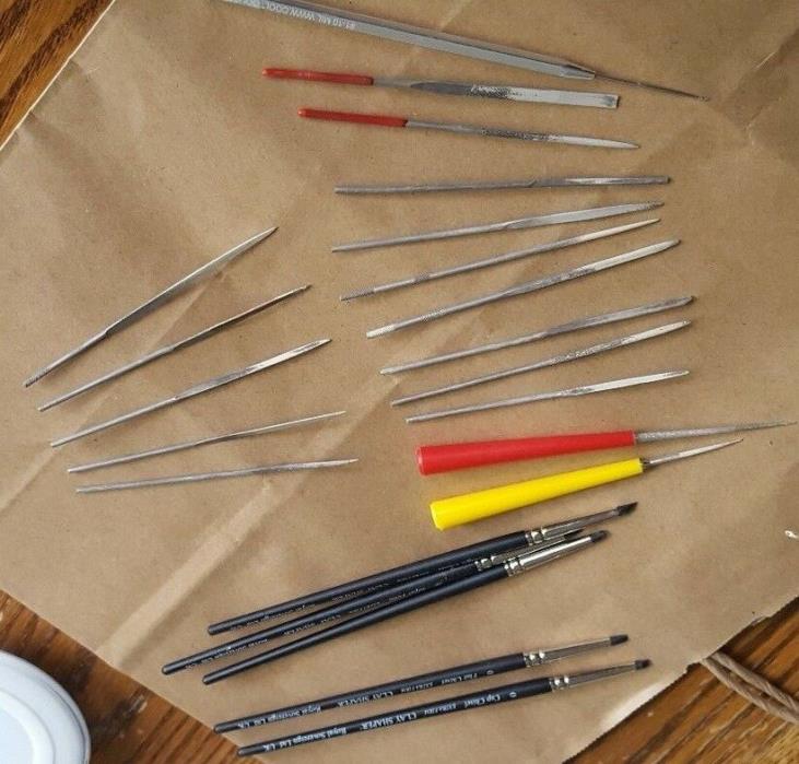 Clay or wax working tools, large lot, with 8