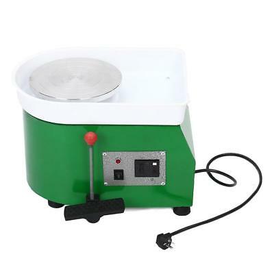 25CM 350W Electric Pottery Wheel Machine For Ceramic Work Clay Art Craft Green