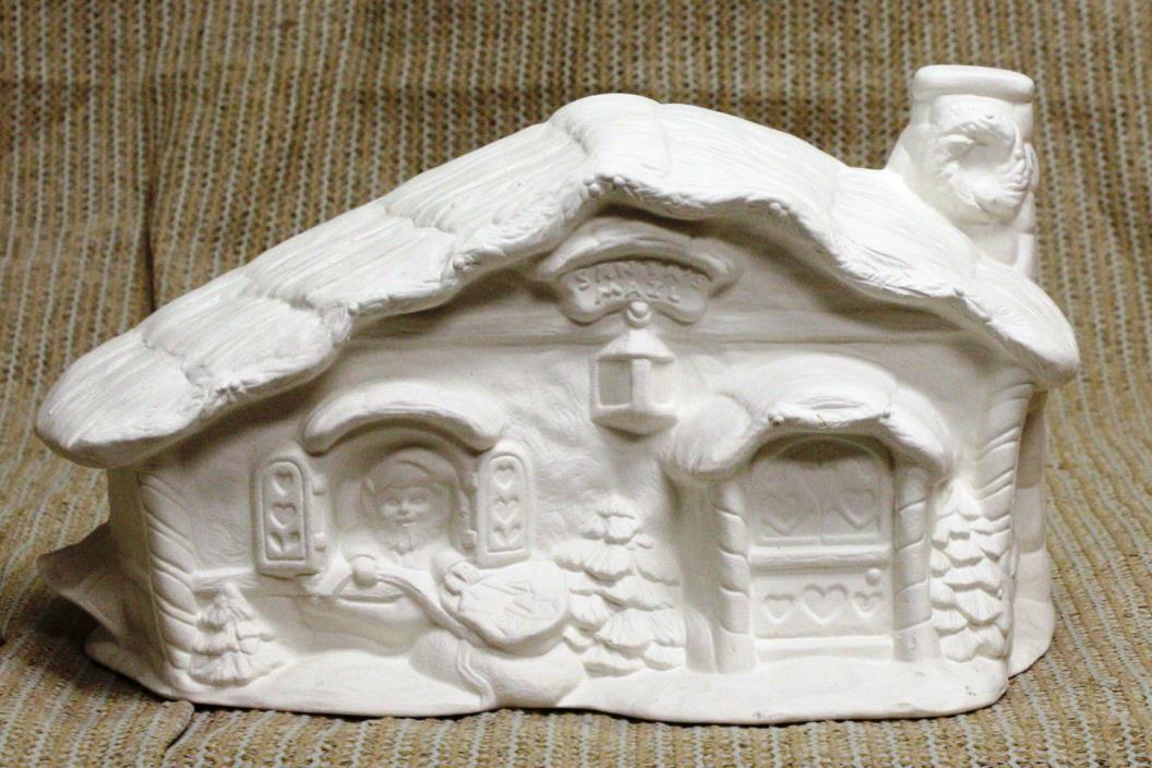 Ceramic Bisque Santas Mail House Large Provincial Mold 898 Ready To Paint
