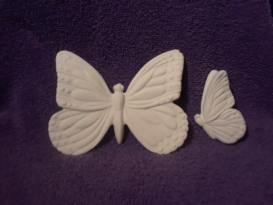 Butterfly Wall Plaque Ready to Paint Ceramic Bisque Ceramic Bisque You Paint