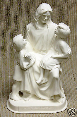 Ceramic Bisque Jesus with Children Clay Magic J1318 J1319 U-Paint Ready To Paint
