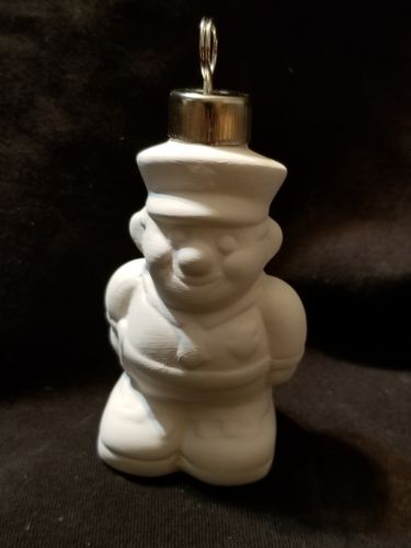 Policeman Ornament  Ready to Paint Unpainted Ceramic Bisque