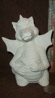 Cute Dragon made of  Ceramic Bisque U-Paint Dragons Mystical Fantasy