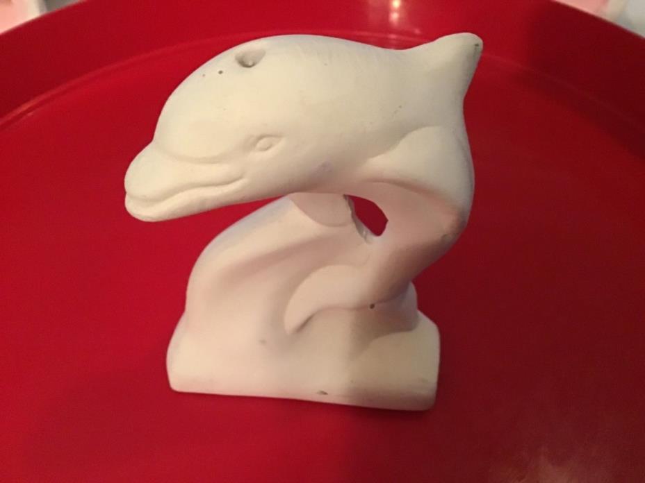 .Ceramic Bisque Dolphin u  Paint Ready to Paint Ocean Sealife Fish,aquarium,