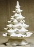 Ceramic Bisque 16 in Christmas Tree Atlantic Mold 0064 Light Kit Ready To Paint