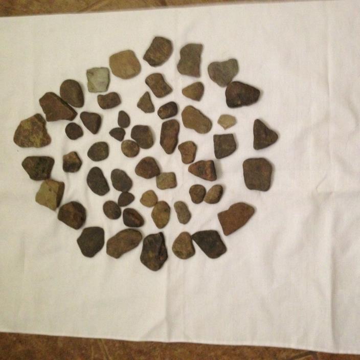 50 Small River Rocks Natural Arts Crafts Paint Home Decor Approximate 1-2 inches