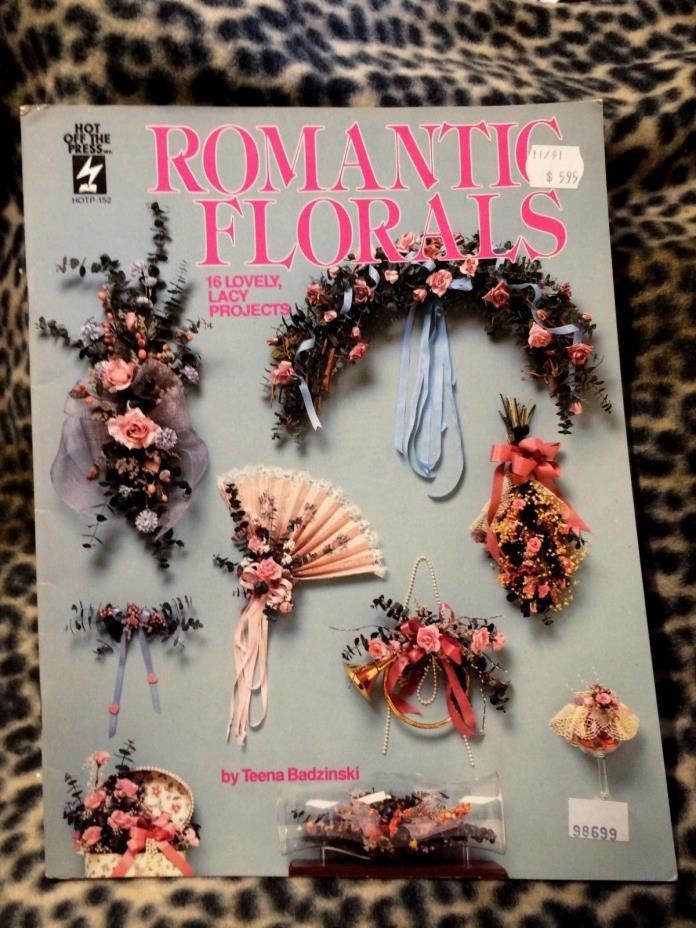 Romantic Floral Designs Craft Book 16 Projects #152 booklet