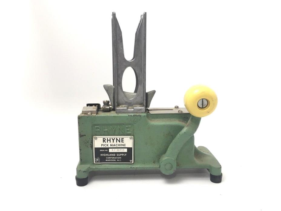 Vintage Rhyne Pick Machine Floral Stemming Machine Industrial