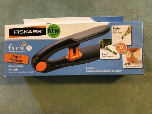 FISKARS FLORAL 3 IN 1 FASTENER GREAT FOR FLORAL DESIGNS NIB hard to find