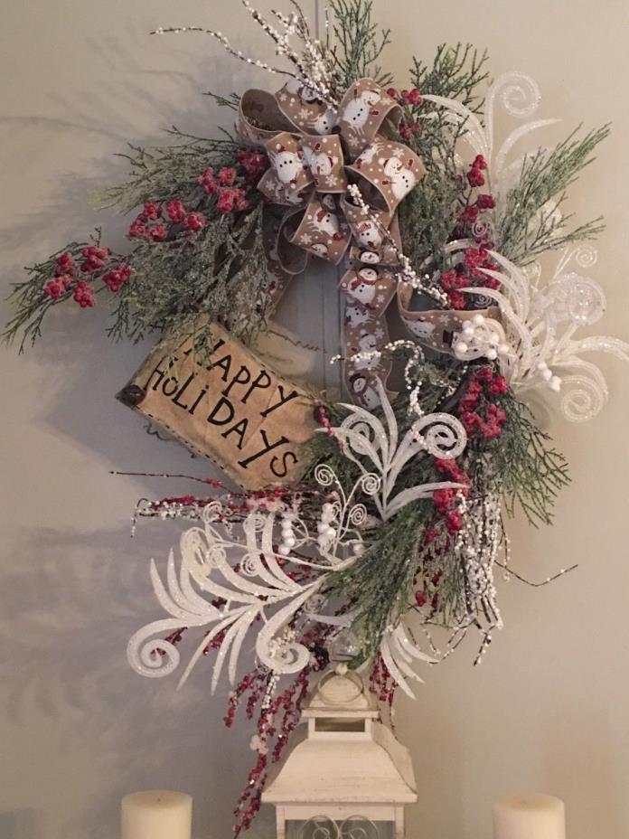 hand made Christmas wreath