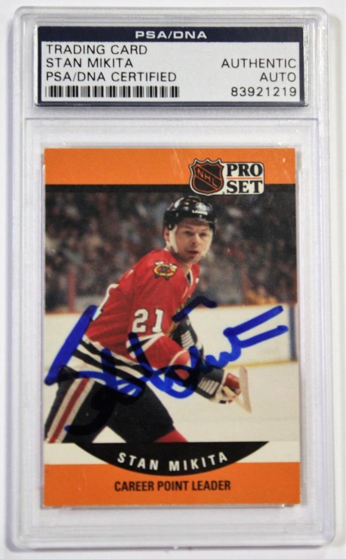 STAN MIKITA Signed Autographed SLABBED CARD PSA 6447