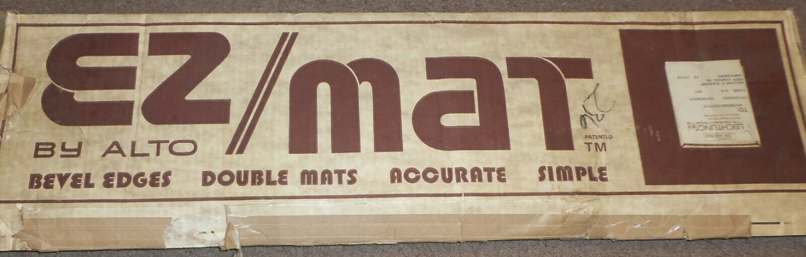 ALTO's Mat Cutting System EZ-Mat Cutter Picture Matting