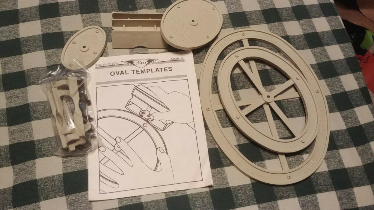 Vintage Orig Alto's Oval Templates EZ/MAT Kit Frame Mat Matting