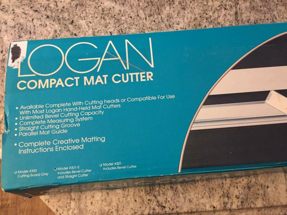 Logan  Model 301-S COMPACT MAT CUTTER WITH Bevel & Straight Head & Blades