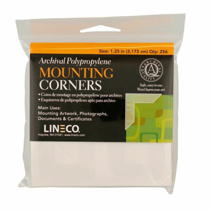 Lineco Self-Adhesive Polypropylene Mounting Photo Corners - 1.25