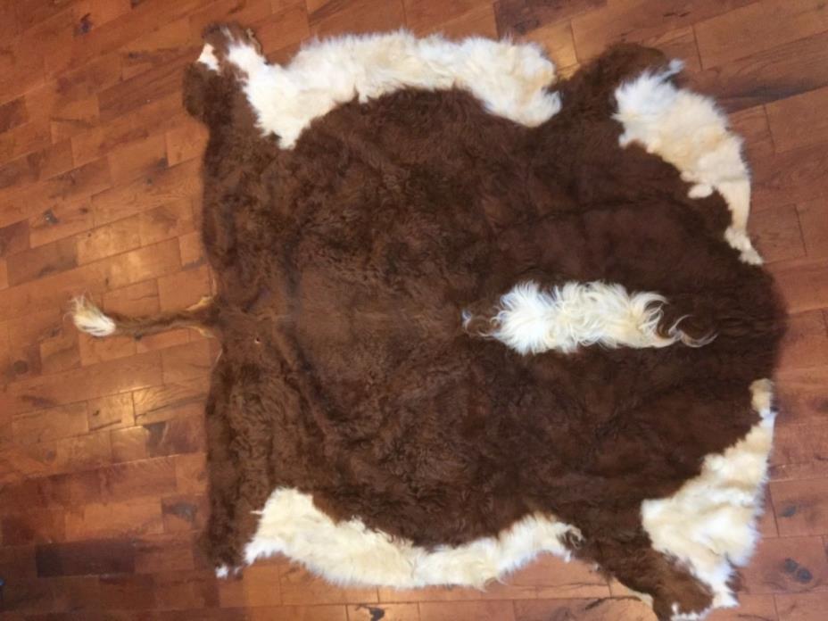 Tanned cow hide Hereford