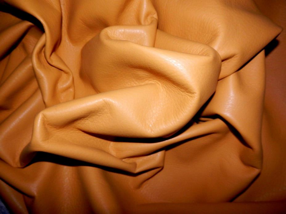 GOLD Deer Hide Leather Remnants Scraps 8.5