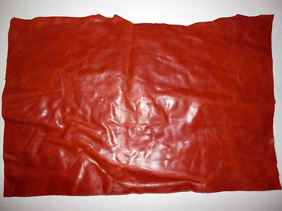 Reddish Brown Cowhide Upholstery Leather Scraps 14