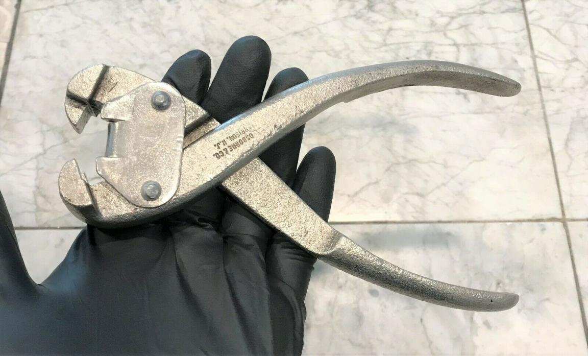 C. S. Osborne Leather 3 Prong Clip Pliers Fabric Upholstery Tool