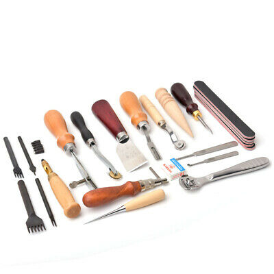 Leather Craft Hand Tool for Hand Sewing Saddle Stamp Making Groover Leather Kit