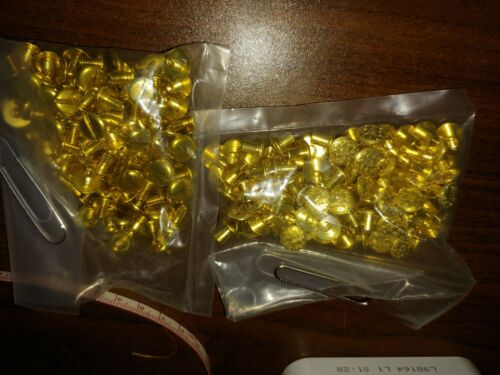 Lot Of Gold Colored Chicago Screws
