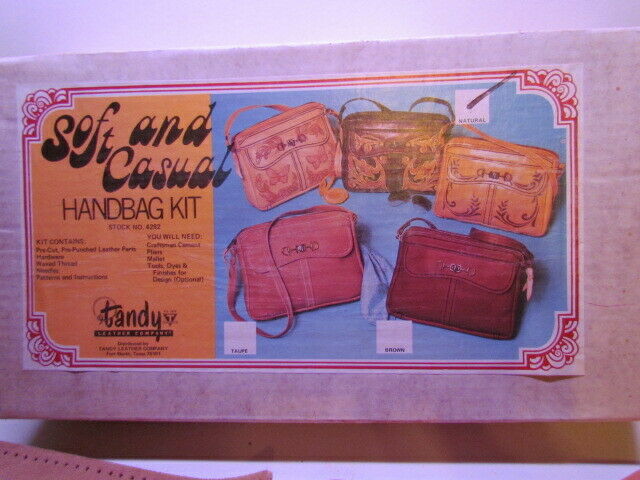 Vintage Tandy Leather Company  Soft & Casual Handbag Kit No.4282