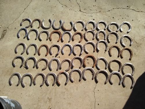 50 Used Steel Horseshoes