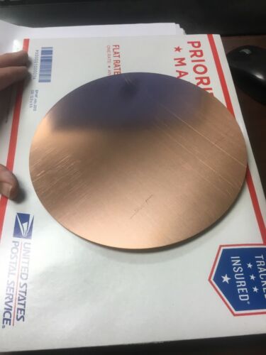 7 3/4 Copper Circle Disc 32oz Copper