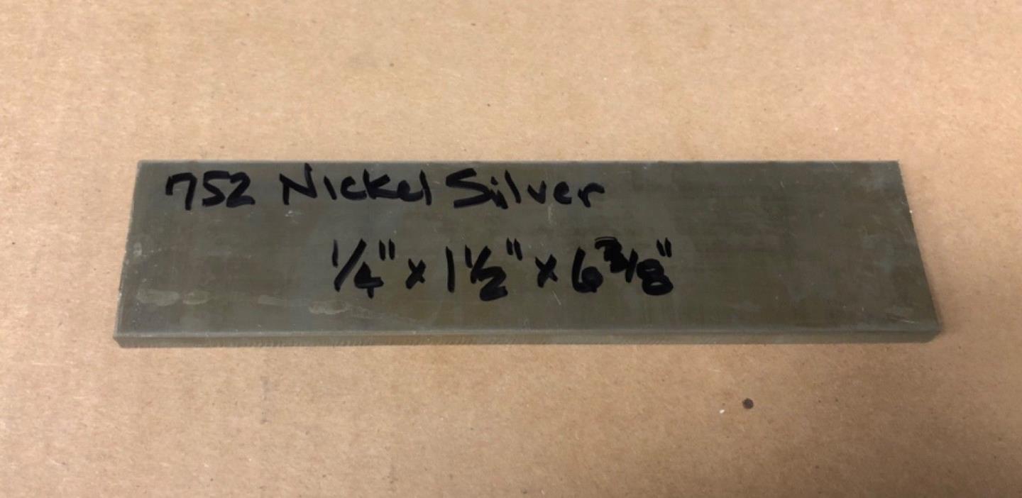 752 Nickel Silver Bar stock 1/4