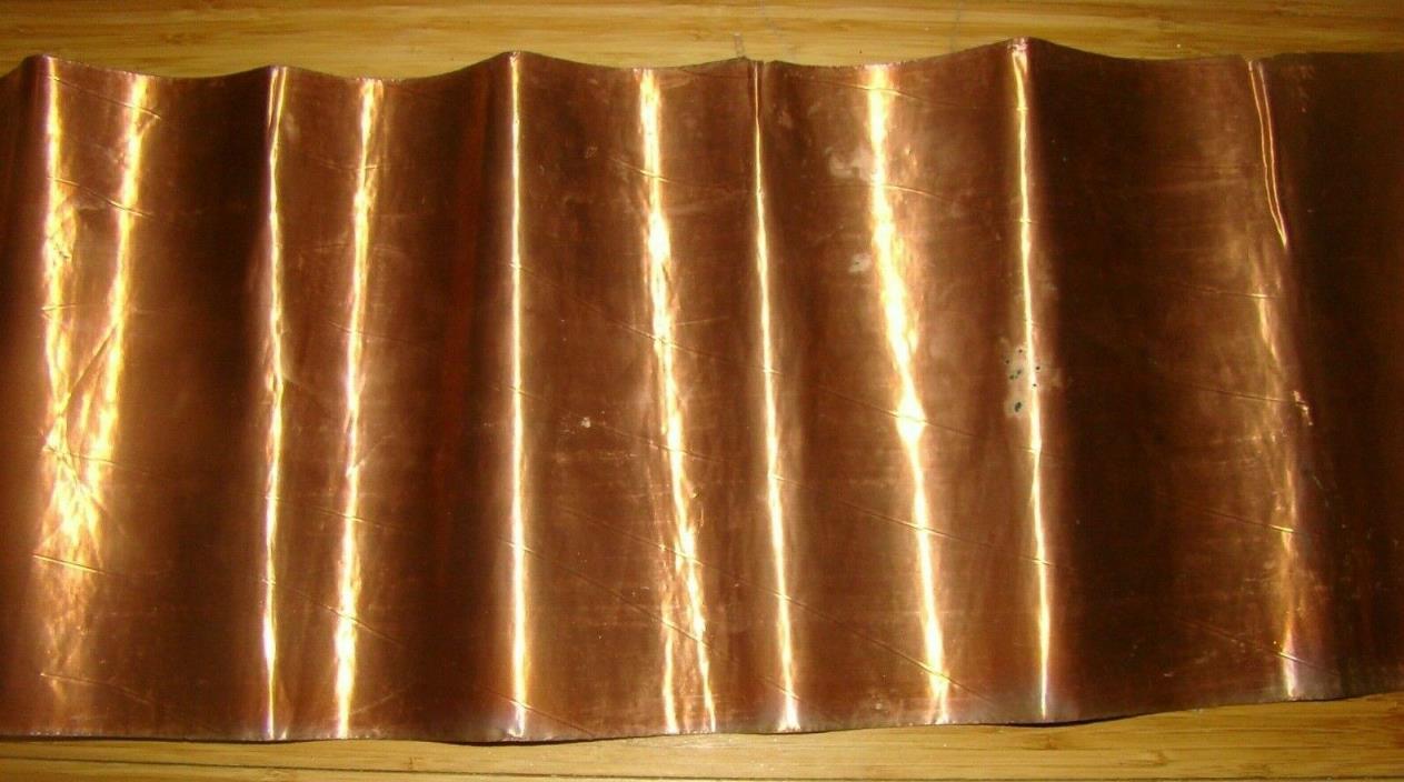 VINTAGE ANTIQUE RAW REAL COPPER SHEET SHEETING  REAL COPPER INDUSTRIAL SUPPLY